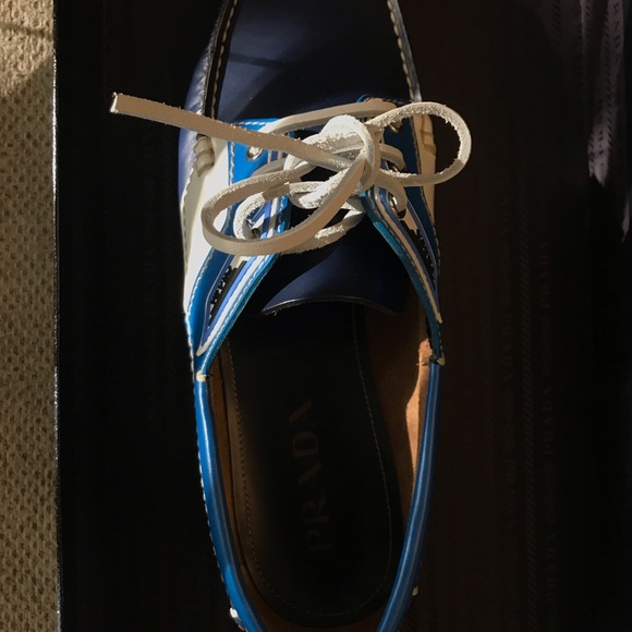 New with box Prada boat shoes in size 10. They are genuine Italian leather. - Picture 6 of 13